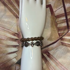 Lot of 2 Boho Western Copper Bracelets